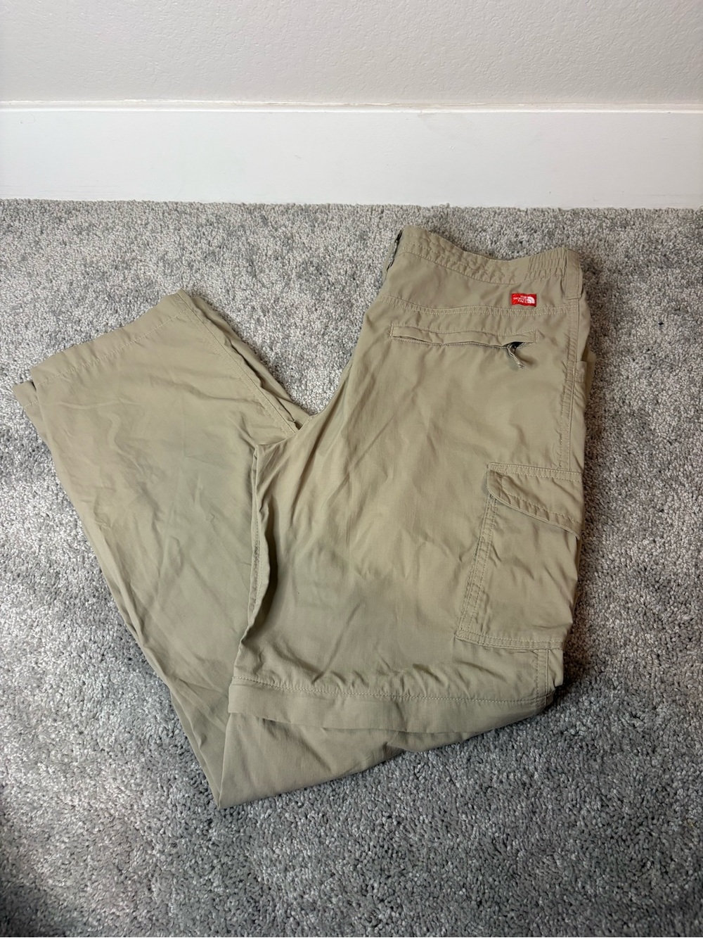 The North Face Khaki Cargo Pants with Utility Pockets size 12
